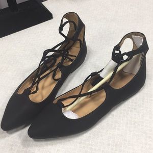 Ann Taylor LOFT Black Flats